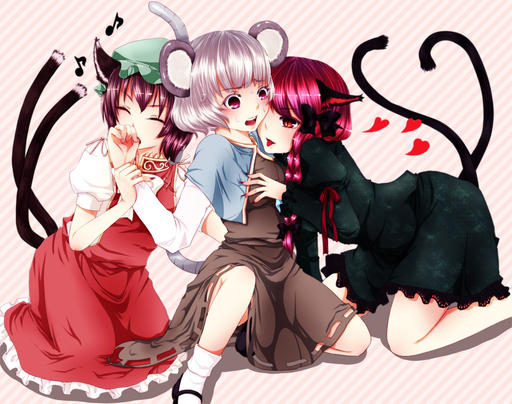 Touhou Project 08: Imperishable Night - Best Art of Touhou. Part III [Shoujo-Ai]